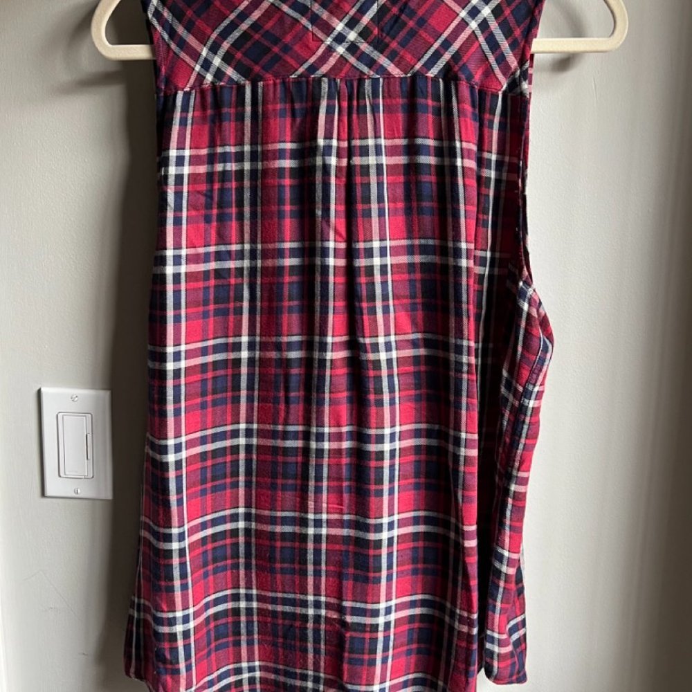 Rails Plaid Sleeveless Button Down - image 4